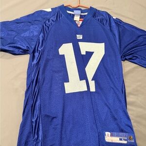 Blue Football Jersey with Number 17